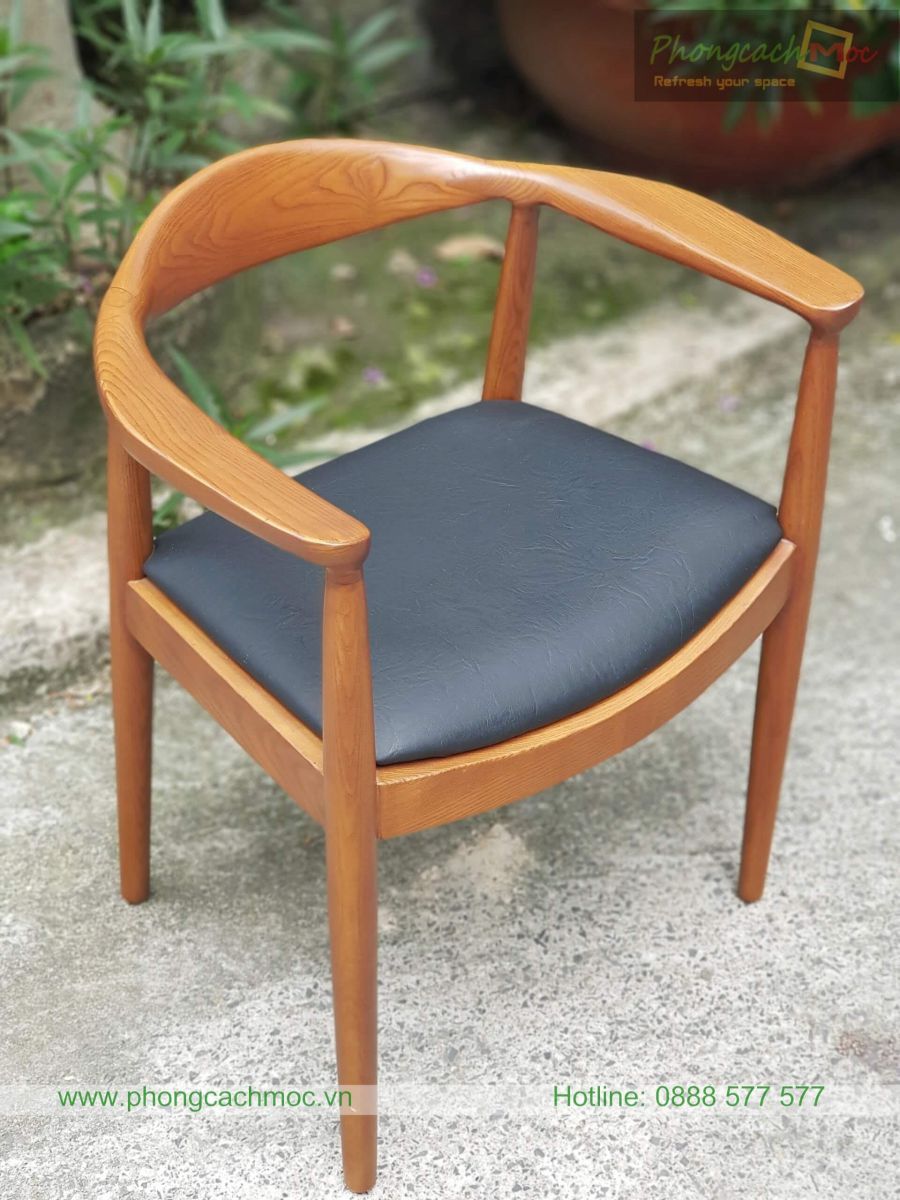 thiết kế tay vịn ghế gỗ kennedy mc130 của pcm