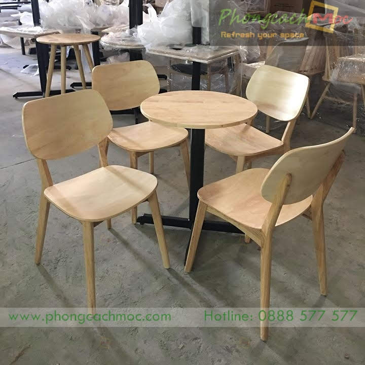 mẫu bàn ghế gỗ cafe nội thất mc149