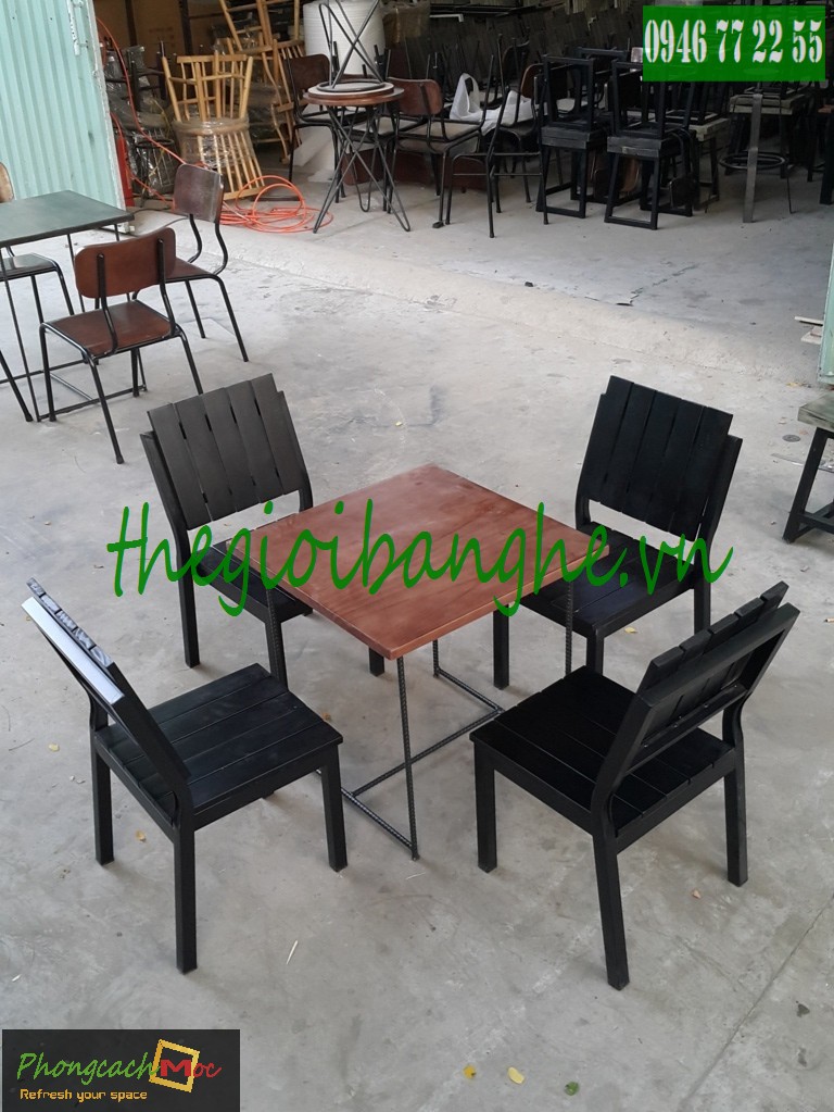 MN123 - bộ bàn ghế cafe milano  giá rẻ chất lượng