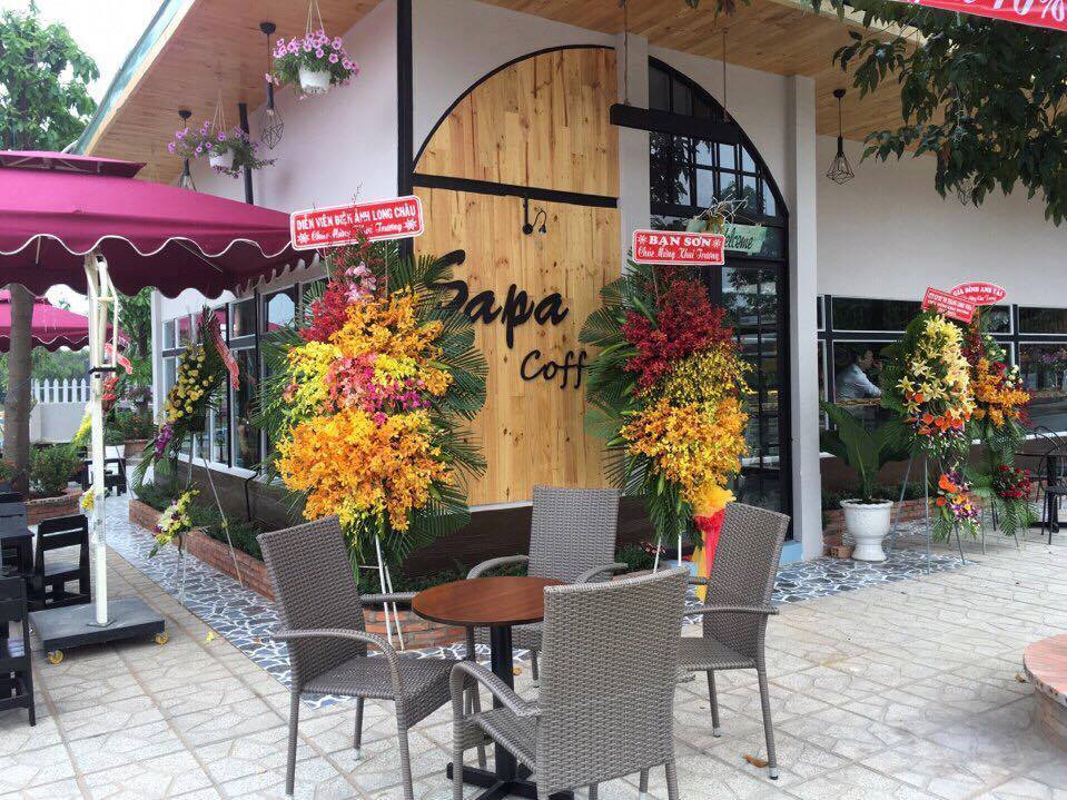 quán sapa coffee sở hữu 2 mặt tiền đẹp