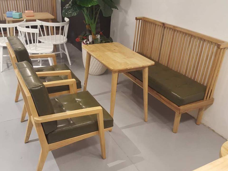 bàn ghế gỗ cafe pcm sản xuất tại xưởng chất lượng hoàn hảo