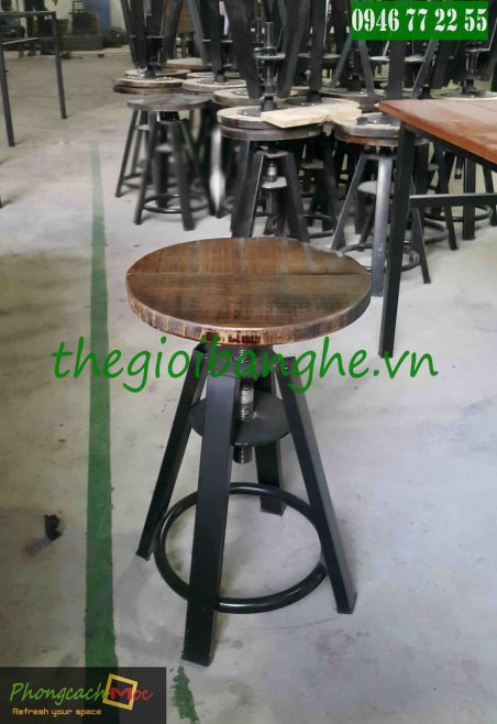 mẫu ghế bar cafe vintage mv201
