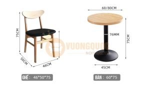 Kích thước các loại bàn ghế cafe nên biết tạo nên điểm nhấn riêng cho quán cafe
