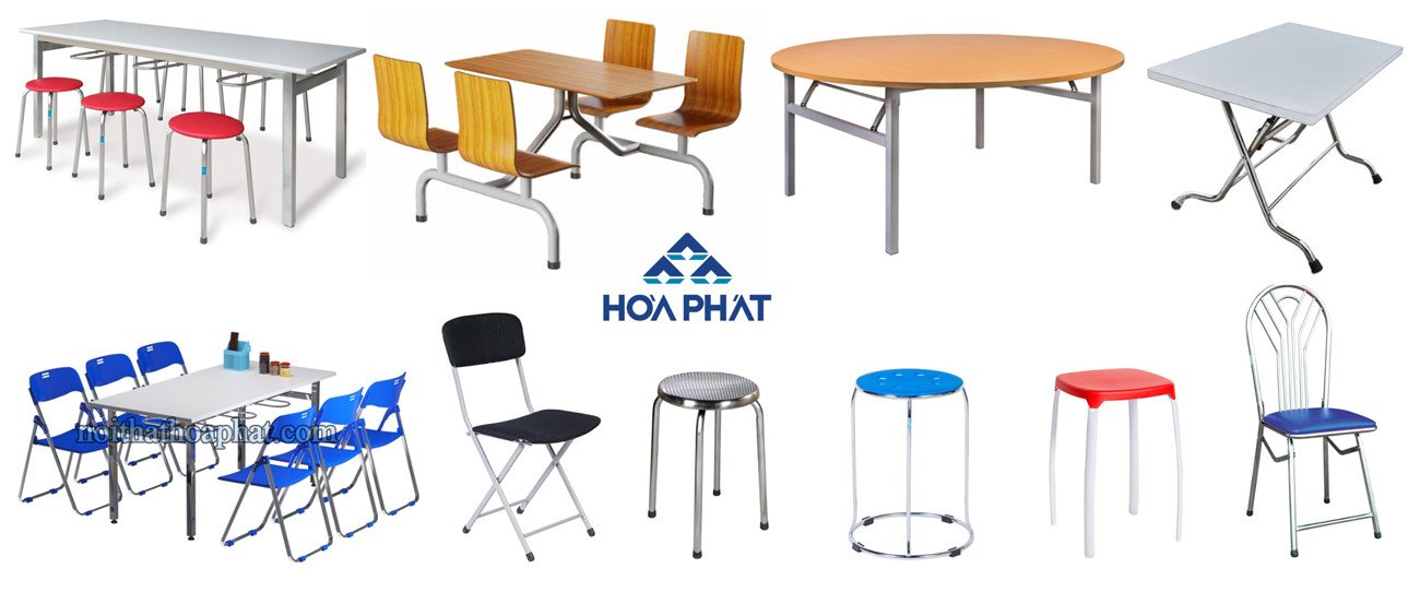 Bàn ghế ăn công nghiệp Hòa Phát