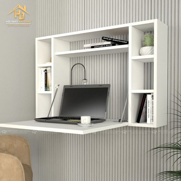 Bàn làm việc treo tường tiết kiệm không gian