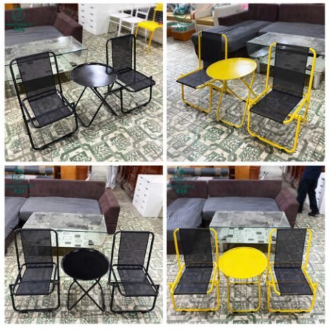 Bộ bàn ghế cafe cóc thanh lý mới 99% phù hợp vỉa hè