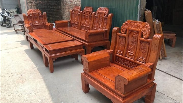Bộ bàn ghế gỗ hương đỏ