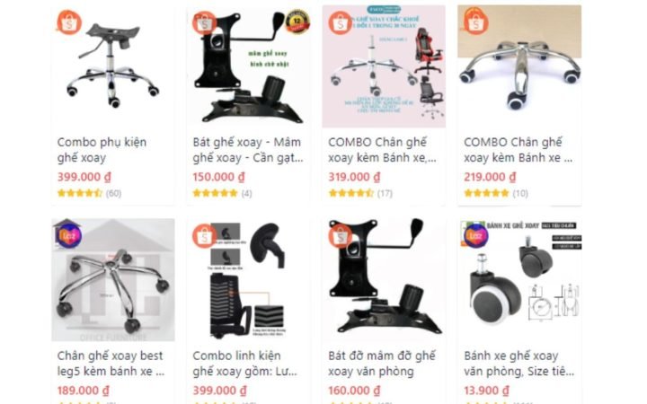 Các loại phụ kiện ghế gaming đa dạng tại Beecost