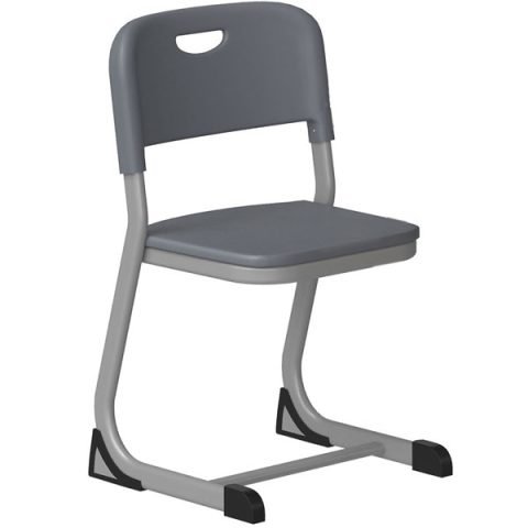 Ghế tựa học sinh khung thép đệm nhựa bền bỉ, hỗ trợ tư thế ngồi