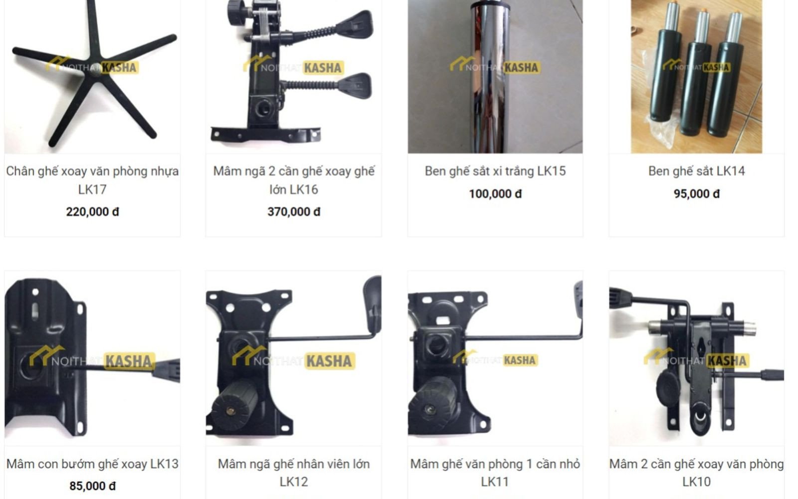 Kasha cung cấp phụ kiện ghế gaming chất lượng