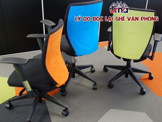 Làm mới ghế văn phòng bằng cách bọc lại
