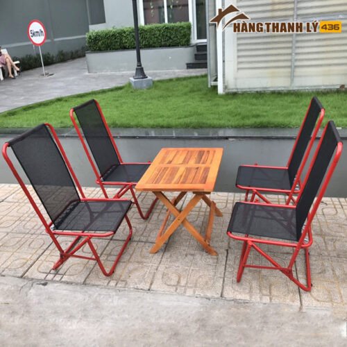 Bàn ghế cà phê ngoài trời chất liệu bền đẹp, chịu được điều kiện thời tiết
