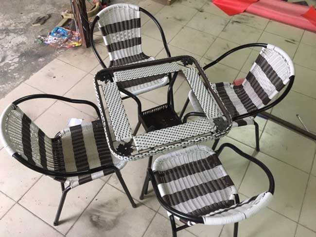 Bàn ghế giả mây thanh lý tại Nội Thất Quang Phát 1