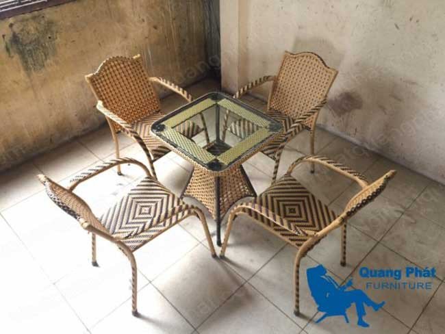Bàn ghế giả mây thanh lý tại Nội Thất Quang Phát 2