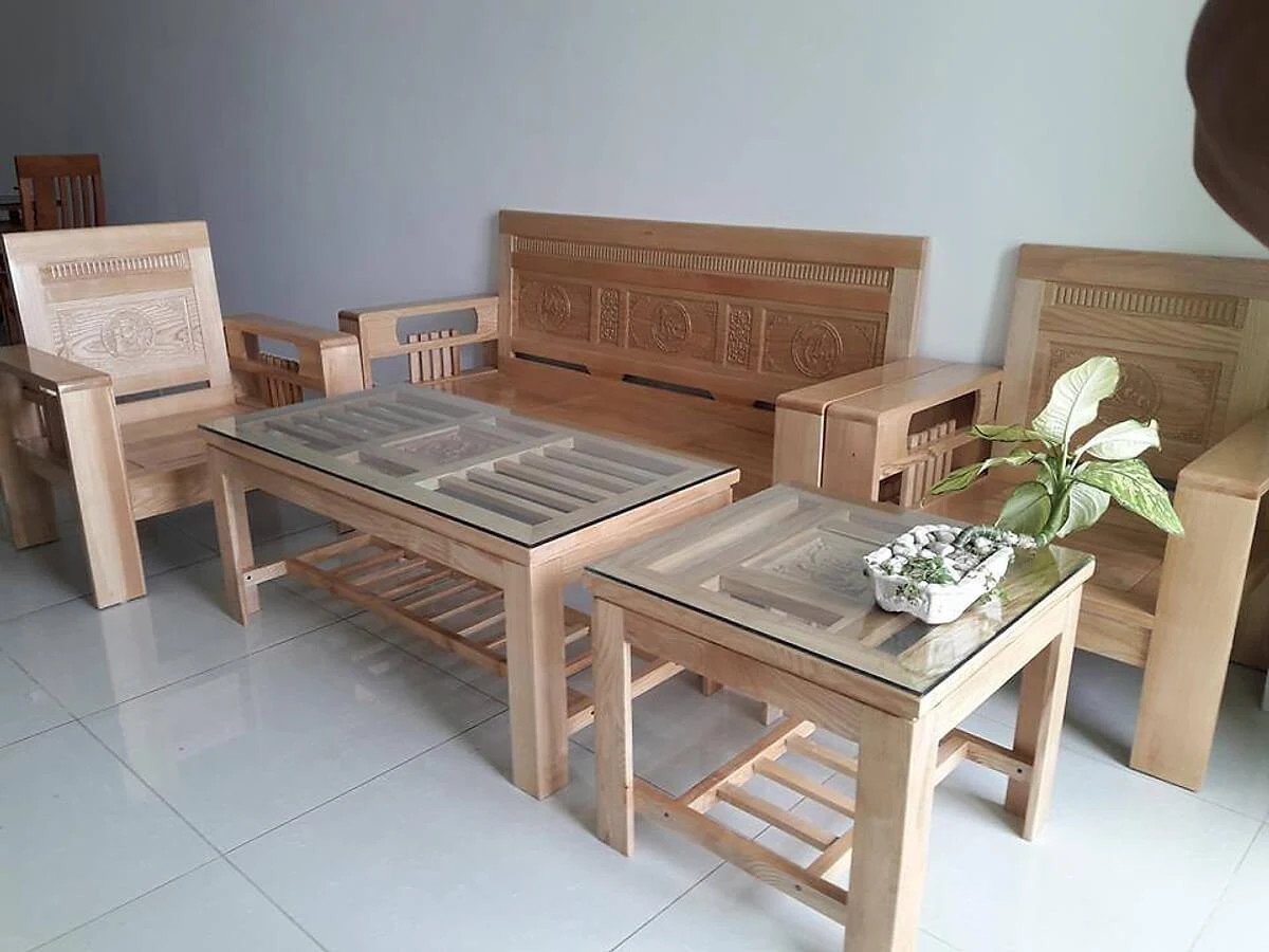 Bàn ghế phòng khách giá 3 triệu phong cách vintage