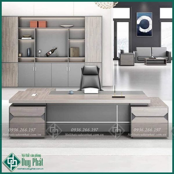 Bàn giám đốc chất liệu gỗ cao cấp, thiết kế sang trọng