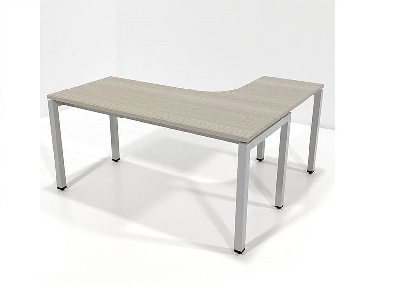 Bàn làm việc giám đốc chữ L AP01 tối giản với chân sắt