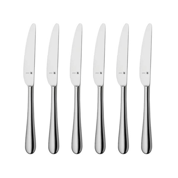 bộ 6 dao bàn ăn wmf merit sắc bén chất liệu cromargan protect