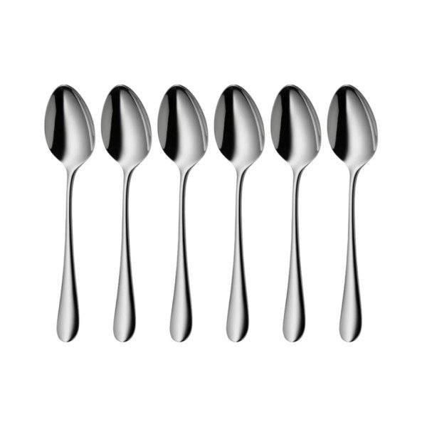 bộ 6 thìa bàn ăn wmf merit làm từ chất liệu cromargan protect sáng bóng