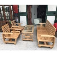 Bộ bàn ghế gỗ sồi Nga mới 95% thanh lý