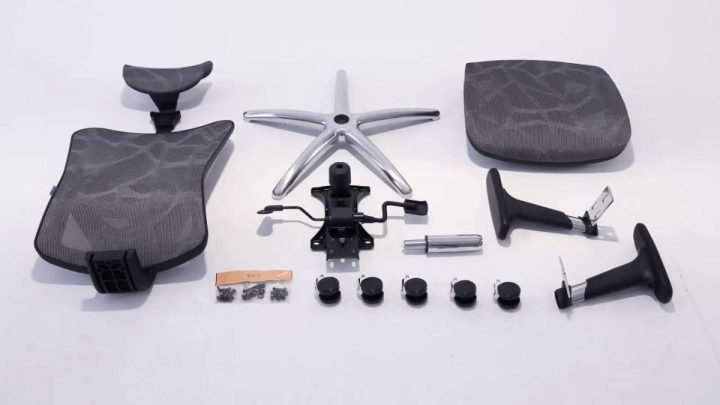 Cấu tạo chi tiết các bộ phận của ghế công thái học