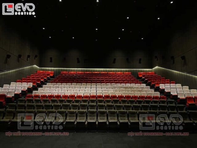 Dự án ghế rạp chiếu phim EVO Seating tại CGV Aeon Mall Hải Phòng với không gian hiện đại và thoải mái.