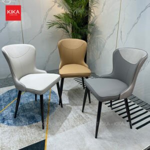 Ghế ăn bọc da chống mèo cào với khung thép chắc chắn