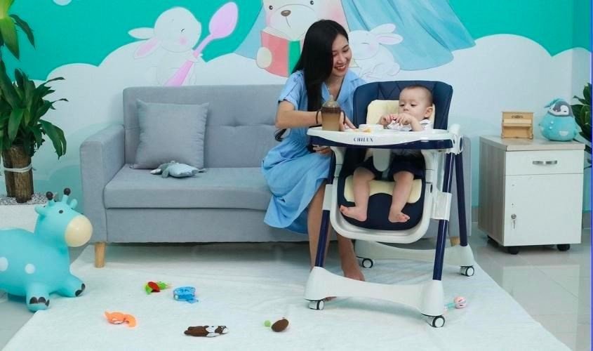 Ghế ăn dặm cho bé chưa ngồi vững Chilux Grow S