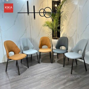 Ghế bàn ăn bọc da Microfiber hiện đại