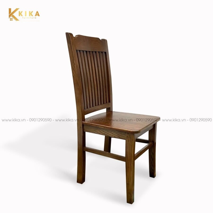 Ghế bàn ăn gỗ tự nhiên với đường vân đẹp mắt