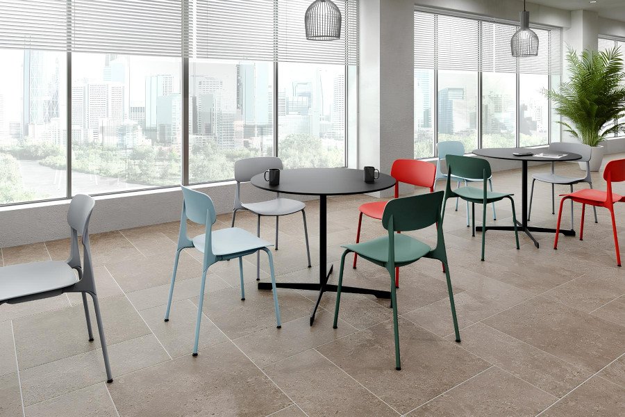 Ghế chân tĩnh màu be, một trong các loại ghế ngồi cố định và vững chãi