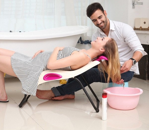 Ghế nhựa gội đầu người lớn với thiết kế ngồi thoải mái và an toàn