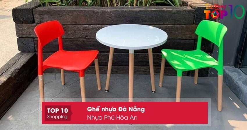 Ghế nhựa Phú Hòa An với thiết kế đẹp, màu sắc trẻ trung