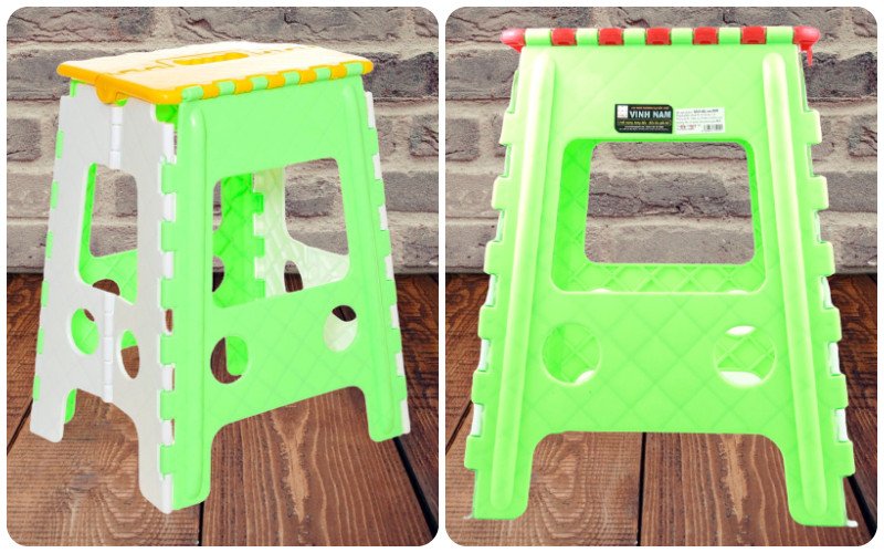 Ghế nhựa xếp Vĩnh Nam nổi bật với khung vững chắc và khả năng gấp gọn tiện lợi.