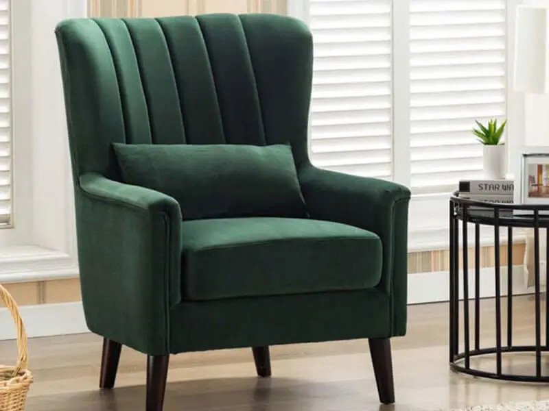 Ghế sofa tựa lưng cao màu xám