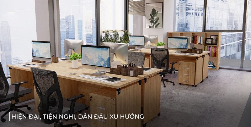 Giải pháp bàn làm việc nhóm giá phải chăng với thiết kế tiện nghi