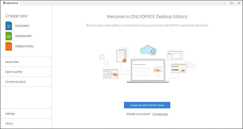 Giao diện phần mềm ONLYOFFICE