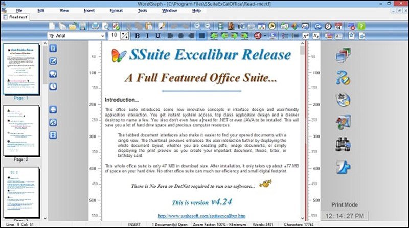 Giao diện phần mềm WordGraph Editor