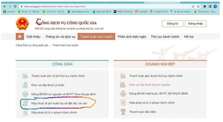 Hệ thống dịch vụ công trực tuyến hỗ trợ gia đình bạn An thực hiện thủ tục đất đai