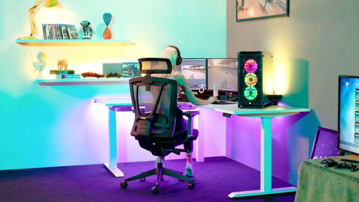 Hình ảnh ghế ngồi chơi game cao cấp với thiết kế công thái học hiện đại