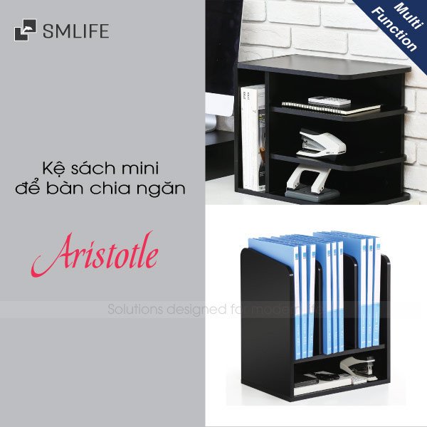Kệ đựng tài liệu để bàn làm việc Aristotle với nhiều ngăn chia khoa học