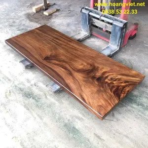 Mặt bàn gỗ me tây nguyên tấm cạnh tự nhiên