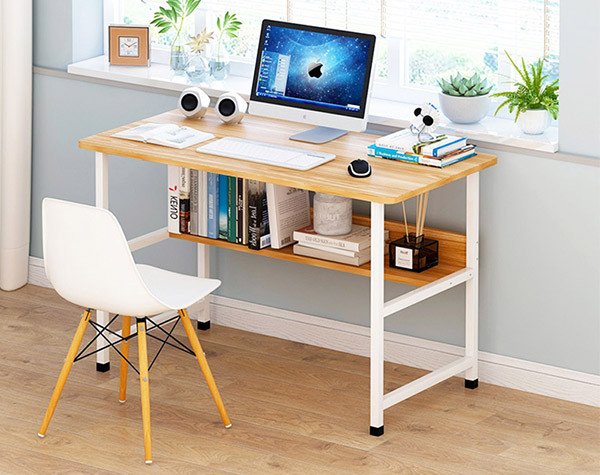 Mẫu bàn làm việc 2 tầng tiết kiệm không gian phòng ngủ