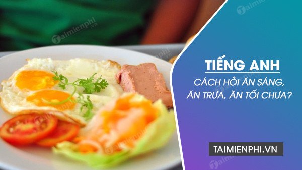 Minh họa cách hỏi Bạn đã ăn tối chưa tiếng Anh trong giao tiếp hàng ngày