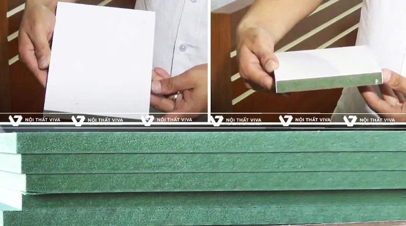 Nội thất phòng khách gỗ công nghiệp sang trọng