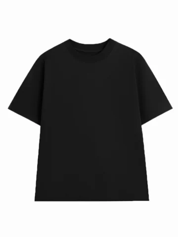 Áo phông đen trơn chất liệu cotton