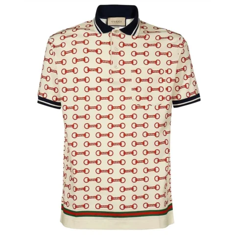 Áo polo Gucci nam authentic họa tiết độc đáo