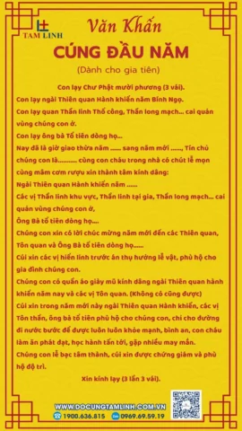 Văn Cúng Đầu Năm 2026: Hướng Dẫn Chi Tiết & Bài Cúng Chuẩn Nhất Bài cúng gia tiên đầu năm