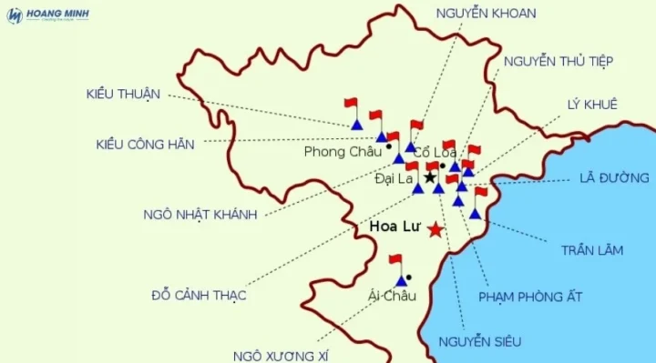 Loạn 12 Sứ Quân Diễn Ra Khi Nào? Giải Mã Lịch Sử Bản đồ phân chia lãnh thổ thời loạn 12 sứ quân