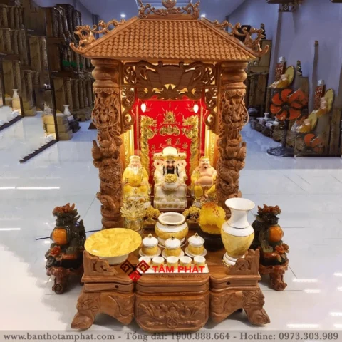 Bàn thờ Ông Địa Thần Tài đẹp